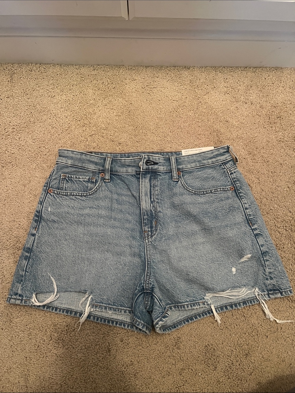 American Eagle Mom Short Little Distressed 10 NWT